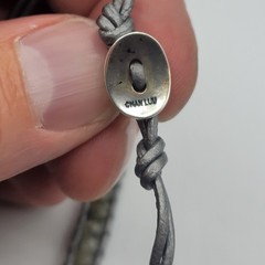 Chan Luu Labradorite Leather Wrap Bracelet Necklace 925 Sterling Silver Boho