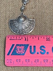 NEW LISTING * HANDCRAFTED XL EGYPTIAN SILVER NILE DROP EARRINGS-.925 ear wires
