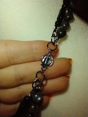 Black Labradorite Handknotted Layered Necklace