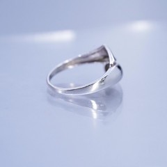 Size 8, vintage Sterling 925 silver handmade ring, wrap band
