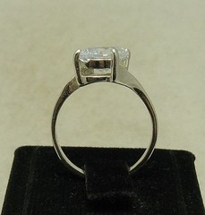 Handmade Sterling Silver Engagement Ring With Cubic Zirconia Hallmarked 925