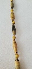 Recycled Paper Bead Necklace Handmade in Uganda 30″ Ethnic Bohemian