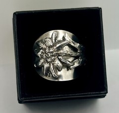 Silver Ring Handcrafted From Antique German Spoon From Early 1900’s. Sz 12.5