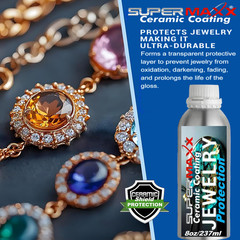 JEWELRY CARE PROFESSIONAL CERAMIC CLEAR COAT FOR GOLD SILVER COPPER EPOXY – 8OZ