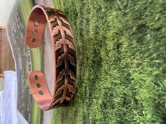 Men’s 8 Inch Solid Copper Magnetic Cuff Bracelet CBM371- 1/2 an inch wide.