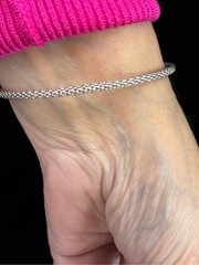 Silpada Sterling Silver lupus & pearl gemstone Cuff Bracelet