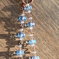 Blue Crystal Beaded Bracelet