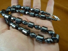 (v482-B) 18″ Black Hematite Iron oxide Beads GEM bead Necklace JEWELRY Gorgeous