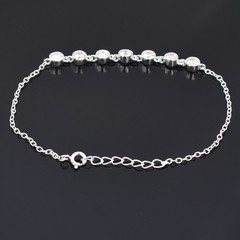Certified White Diamond Chain Bracelet-Great Shine & Bling, Tariffs FREE