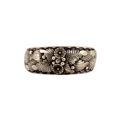 Leland Yazzie, Bracelet, Sterling Silver, Navajo Handmade, 6 1/2″