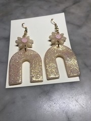 Handmade Polymer Clay Glitter Earrings