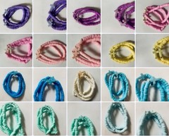 Polymer Clay Bead Bracelet With A Small Cross 3 Sets