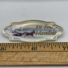 P. BUCKLEY MOSS Society 10 Year Member Collectible Pin Brooch Moss 2002