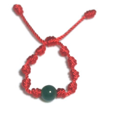 10 Knots Aventurine Baby bracelet for protection in Red string