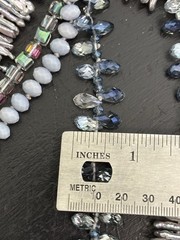 Multi Strand Biwa Stick Pearl Beaded Necklace