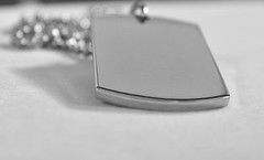SOLID STAINLESS STEEL HEAVY DUTY POLISHED DOG TAG NECKLACE PENDANT FREE ENGRAVE