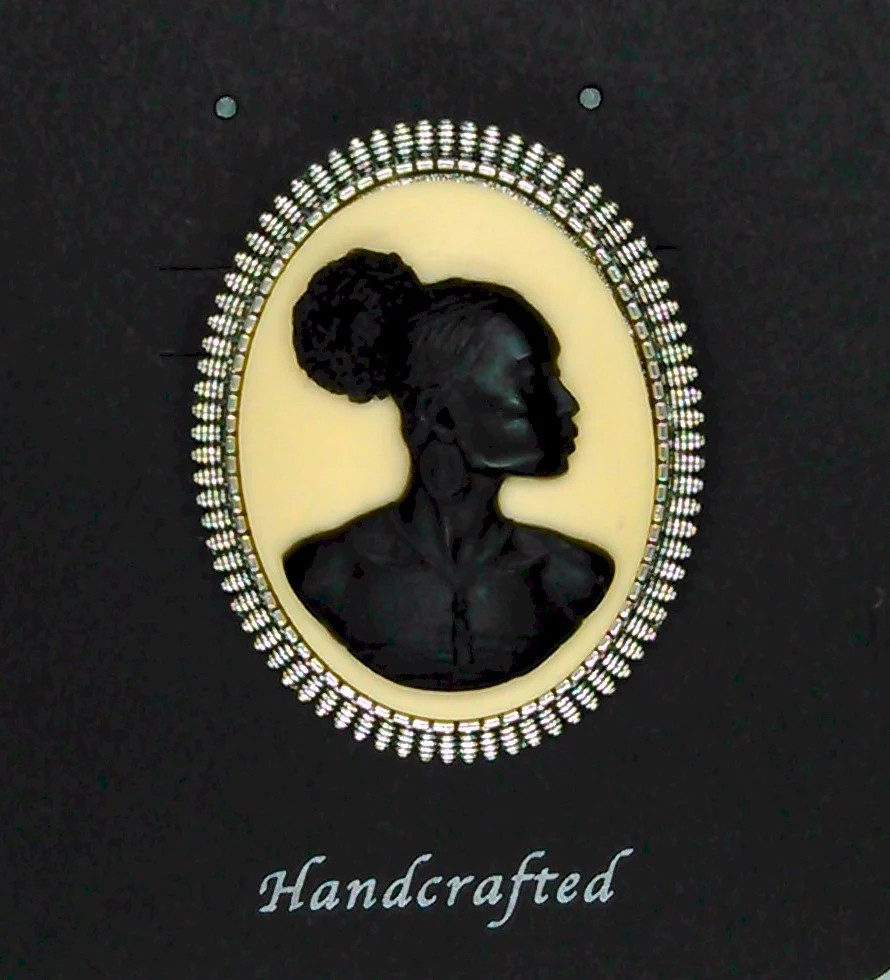 African American Woman Silver Brooch Pin Black Creme African Jewelry Pin 718×745