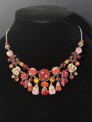 Ayala Bar Handcrafted Beaded And Textile Necklace
