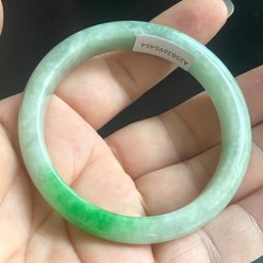 Certified Green 55mm Natural Grade A Burma jadeite Bangle Bracelet