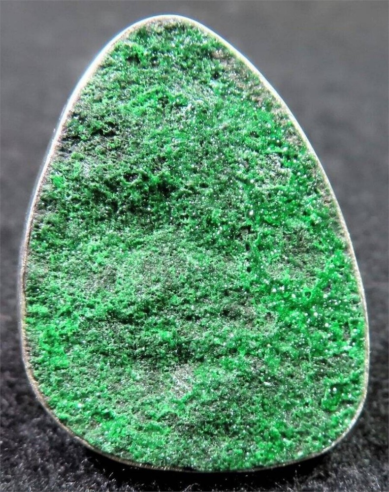 Uvarovite and Sterling Silver Ring