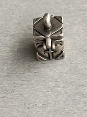 VTG Sterling Silver 925 Hinged Chamber Prayer Box Pendant or Large Charm SHUBE
