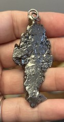 campo del cielo meteorite Huge 3-D Abstract Pendant