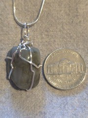 Labradorite Pendant On A Sterling Silver Necklace