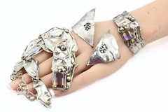 Donald Markz Sterling Ametrine Modernist Brutalist Studio Artisan Parure Set
