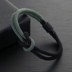 New Men Women Bracelet Fashion Square Knot Bracelets Outdoor Magnet Bangles Hot