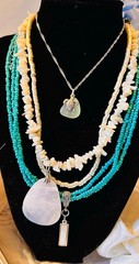 Summer Jewelry Lot – Whimsical Summer Earrings, Shell Necklaces, Sea Glass Brace