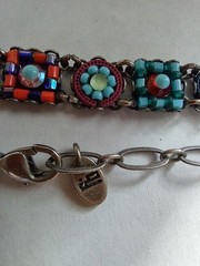Ayala Bar Crystal & Glass Bead Choker/Bracelet And Earrings Missing Stone