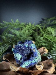 Azurite Ring Jewelry, Unique handmade crystal ring，Adjustable Ring