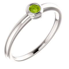 Mother’s Jewelry Sterling Silver 1-6 Round Birthstones Mothers Day Ring gift