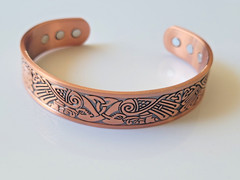 Pure Copper Magnetic Bracelet – Solid Copper Arthritis Pain Therapy Energy Cuff