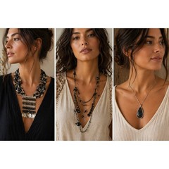 Statement Necklace Bundle – Boho / Layered / Pendant Styles