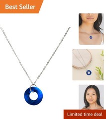 Handcrafted Glass Hoop Necklace with History Card – Perfect for Unique Gifting