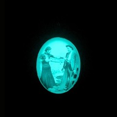 Bonnie and Clyde Aqua Blue Glow in the Dark Pendant Necklace & Earrings