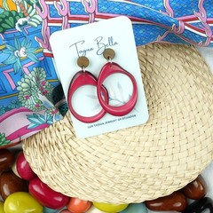 LOT of 3 TAGUA EARRINGS natural post stud jewelry Unique Gift Ecuador 8143