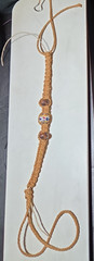 BOHO men’s or women’s bracelet macrame with 1 African glass beads 7 in L2158