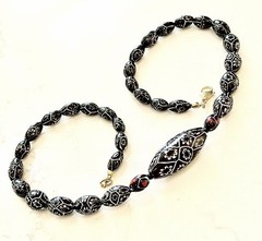 Rosario Leonardi Murano Millefiori Necklace Feat 1920s Moretti Vintage Beads