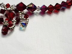 Handmade, one of a kind, Swarorvski crystal beaded necklace