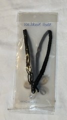 Cowrie Shell Flower Pendant 18” Necklace Jute Macramé Beads