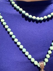 60 inch turquoise tone in howlite necklace