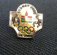 The Gambia Sydney 2000 Olympic Enamel Pin Metal Badge Collectible