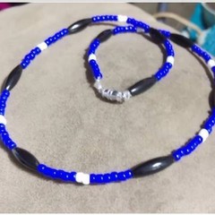 Thin White Line Necklace EMS Size- 20 1/2 Inch