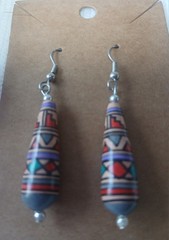 Handmade Beaded Pen, Beaded Keychain ,Bracelet, Earrings New Jewelry set