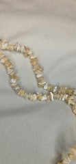 Handmade Stone Chip Bead Necklaces Lot of 3 Brown Beige Orange Boho Jewelry