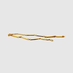 Unique Bar motif 10″ anklet chain brace.Crafted Real 1/20 14K Best Gold Filled