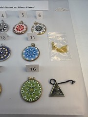 Murano Millefiori Sterling Silver & Gold Plated Silver Necklaces (MR01)