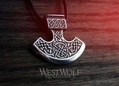 Viking Axe Pendant – 925 Sterling Silver – Norse/Medieval/Celtic/Perun/Odin/Thor